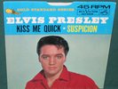 Elvis Presley Kiss Me Quick 45 W/Sleeve GoldStandard NM