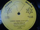 DON CARLOS GIMMIE GIMMIE YOUR LOVE 12
