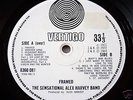 Alex Harvey Band FRAMED UK LP 1ST oN vErTiGo sWiRl NM-