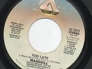 MANDRILL too late/ holiday ARISTA northern soul 45