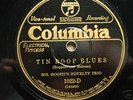 SOL HOOPI NOVELTY TRIO 'TIN ROOF BLUES' COLUMBIA 1022D
