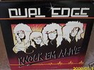 RARE Private Hard Rock LP DUAL EDGE Knock Em Alive RARE