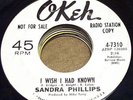 NORTHERN SOUL SANDRA PHILLIPS I WISH I HAD KNOWN DJ 45