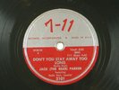 JACK THE BEAR PARKER r&b/blues 78 ONE MORE KISS 7-11