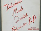 THELONIOUS MONK Quintet w/Sonny Rollins PRESTIGE 10