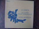 HENRI HONEGGER - BACH , LES SUITES - VALOIS CMB 22- 3LP