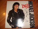 MICHAEL JACKSON- LP Bad- ORIGINAL SIGNIERT RAR TOP