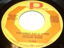 YVONNE BAKER 45 rpm You Didn't Say a Word NORTHERN SOUL