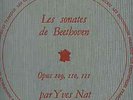 DF 109/ BEETHOVEN SONATAS/ YVES NAT, piano
