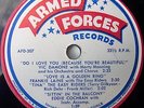 EDDIE COCHRAN RARE ARMED FORCES RECORDS Issue LP