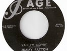 JIMMY PATTON Im Movin' 45 ROCKABILLY Rare SAGE