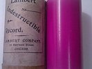 Rar Old Edison Pink Lambert Cylinder Phonograph Record