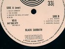 BLACK SABBATH 1ST PRESS UK VERTIGO SWIRL PHILIPS RECORD