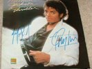 RARE DOUBLE SIGNED MICHAEL JACKSON THRILLER LP GENUINE