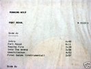 Running Wild/Port Royal/1988 TEST PRESSING LP