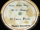 78rpm Jazz Blues GILDA GRAY W.C. HANDY Private Record