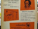JOSEPH SZIGETI violin JOSEPH LEVINE piano FANTASIA