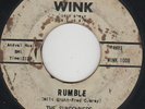 SUNDOWNERS rockabilly instro 45 WINK “Rumble” Link Wray