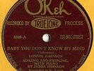 Okeh TRUETONE 8340 Johnson Brothers GREAT blues fiddle