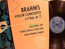 URANIA  GERHARD MANKE  ABENDROTH  Bahms Violin Concerto