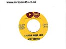 KIM WESTON A LITTLE MORE LOVE RARE WITHDRAWN RECORDING