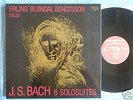 BACH solo cello BLOENDAL BENGTSSON,4 LP, DANACORD, NM
