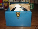 Vintage 45 Records (50) w/Metal Storage Box 50's & 60's