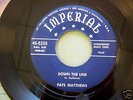 RARE DooWop Blues  FATS MATTHEWS Imperial 45 Mint- Cond