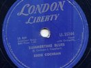 EDDIE COCHRAN - SUMMERTIME BLUES -78 RPM -1958 CANADA
