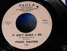 SOUL 45  PEGGY PAXTON  It Ain't What I Do CLICK TO HEAR
