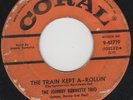 JOHNNY BURNETTE TRIO rockabilly 45 Train Kept A-Rollin'