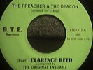 Clarence Reed Black Gospel Soul 45 Preacher NM- B.T.E.