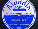LYNN HOPE-Rare R&B 78-SAXOPHONE-ALADDIN Label #3109
