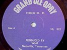 RARE Grand Ole Opry Radio Show PORTER WAGONER/DEL WOOD