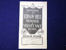 Edison Bell,Winner&Velvet Face Records Catalogue 78rpm