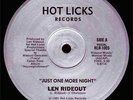 12'': Len Rideout - Just One More Night - 1981 US
