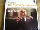 MOZART Mature Symphonies KRIPS Concertgebouw 8 Lp  BOX