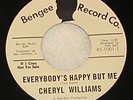 Northern Soul: CHERYL WILLIAMS Everybody's 45 on BENGEE