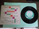 Disque vinyl original JOHNNY HALLYDAY  Bonjour madame