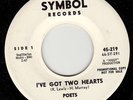 THE POETS I've Got Two Hearts SOUL 45 SYMBOL 219
