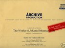 FOURNIER BACH SOLO CELLO 3&4 ARCHIVE SEALED