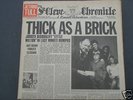 JETHRO TULL THICK AS A BRICK LP RECORD, FOLDOUT COVER
