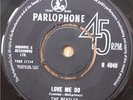 BEATLES LOVE ME DO RARE UK BLACK LABEL PRESS 7