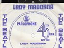 THE BEATLES  SOUTH AFRICA  PS 45 LADY MADONNA