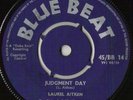 LAUREL AITKEN   JUDGMENT DAY   RARE BLUE BEAT SKA 7” ??