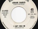 LORRAINE CHANDLER I CAN'T HOLD ON NORTHERN SOUL W/DEMO