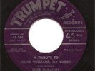 Luke McDaniel 45 TRUMPET 184 Tribute To Hank Williams