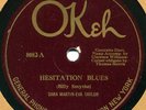 Okeh 8082 Sara Martin & Eva Taylor HESITATION BLUES EE+