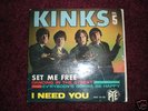 RARE FRENCH EP THE KINKS SET ME FREE 1st PRESSING