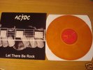 AC/DC Let there be rock LP Orange vinyl Australian cov